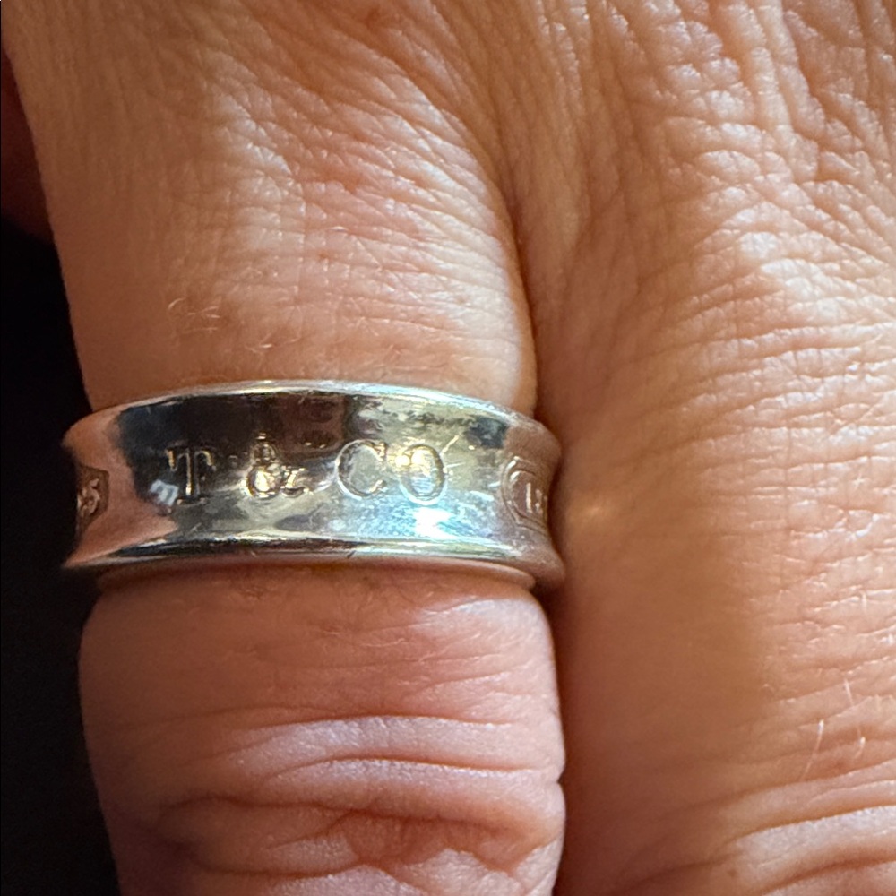 Tiffany & Co. Engraved Silver Band